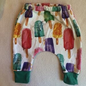 Baby Leggings Pants Popsicles Pattern Summer Fun Size 0-3 Months